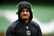 7 June 2025; Sione Tuipulotu of Glasgow Warriors before the United Rugby Championship semi-final match between Leinster and Glasgow Warriors at the Aviva Stadium in Dublin. Photo by Brendan Moran/Sportsfile