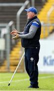 7 June 2025; Cavan manager Patrick Delaney during the Electric Ireland Celtic Challenge Corn Tom Hogan final match between Cavan and Louth at Kingspan Breffni in Cavan. Photo by Thomas Flinkow/Sportsfile
