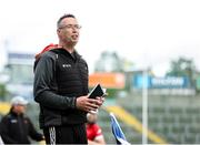 7 June 2025; Louth manager Ronan O'Gorman during the Electric Ireland Celtic Challenge Corn Tom Hogan final match between Cavan and Louth at Kingspan Breffni in Cavan. Photo by Thomas Flinkow/Sportsfile