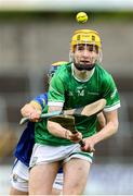 7 June 2025; Dara Donnelly of Fermanagh in action against Darragh O'Reilly of Longford during the Electric Ireland Celtic Challenge Corn Michael Feery final match between Longford and Fermanagh at Kingspan Breffni in Cavan. Photo by Thomas Flinkow/Sportsfile