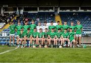 7 June 2025; The Fermanagh team before the Electric Ireland Celtic Challenge Corn Michael Feery final match between Longford and Fermanagh at Kingspan Breffni in Cavan. Photo by Thomas Flinkow/Sportsfile