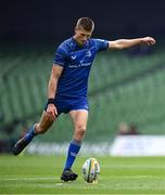 7 June 2025; Sam Prendergast of Leinster kicks a conversion during the United Rugby Championship semi-final match between Leinster and Glasgow Warriors at the Aviva Stadium in Dublin. Photo by Seb Daly/Sportsfile