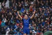 7 June 2025; James Lowe of Leinster during the United Rugby Championship semi-final match between Leinster and Glasgow Warriors at the Aviva Stadium in Dublin. Photo by Seb Daly/Sportsfile