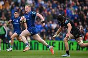 7 June 2025; Jamie Osborne of Leinster during the United Rugby Championship semi-final match between Leinster and Glasgow Warriors at the Aviva Stadium in Dublin. Photo by Brendan Moran/Sportsfile