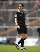 7 June 2025; Referee Maggie Farrelly during the TG4 All-Ireland Ladies Football Senior Championship Round 1 match between Meath and Armagh at Páirc Tailteann in Navan, Meath. Photo by Ben McShane/Sportsfile