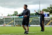 7 June 2025; Longford manager John O'Brien during the Electric Ireland Celtic Challenge Corn Michael Feery final match between Longford and Fermanagh at Kingspan Breffni in Cavan. Photo by Thomas Flinkow/Sportsfile