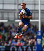 7 June 2025; Ciarán Frawley of Leinster during the United Rugby Championship semi-final match between Leinster and Glasgow Warriors at the Aviva Stadium in Dublin. Photo by Seb Daly/Sportsfile