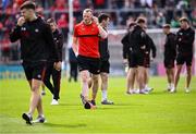 7 June 2025; Damien Cahalane of Cork walks the pitch before the Munster GAA Hurling Senior Championship final match between Limerick and Cork at TUS Gaelic Grounds in Limerick.Damien Cahalane Photo by Piaras Ó Mídheach/Sportsfile