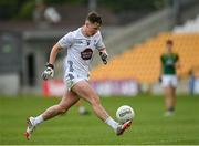7 June 2025; Calum Keaveny of Kildare on his way to scoring a point during the Electric Ireland GAA Football All-Ireland Minor Paul McGirr Cup Final match between Kildare and Meath at Glenisk O'Connor Park, Tullamore, Offaly. Photo by Tom Beary/Sportsfile