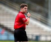 7 June 2025; Referee Cian Ryan during the Electric Ireland Celtic Challenge Corn John Scott final match between Clare and Dublin at FBD Semple Stadium in Thurles, Tipperary. Photo by Michael P Ryan/Sportsfile