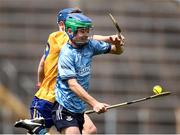 7 June 2025; Brian McCaffrey of Dublin in action against Donnacha O’Donavan of Clare during the Electric Ireland Celtic Challenge Corn John Scott final match between Clare and Dublin at FBD Semple Stadium in Thurles, Tipperary. Photo by Michael P Ryan/Sportsfile