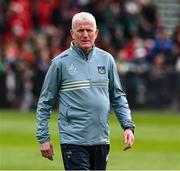 7 June 2025; Limerick manager John Kiely before the Munster GAA Hurling Senior Championship final match between Limerick and Cork at LIT Gaelic Grounds in Limerick. Photo by Ray McManus/Sportsfile