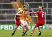 7 June 2025; Paul Calahan of Tipperary Gold in action against Shane Murtagh of Cork White during the Electric Ireland Celtic Challenge Corn Michael Hogan final match between Tipperary Gold and Cork White at FBD Semple Stadium in Thurles, Tipperary. Photo by Michael P Ryan/Sportsfile
