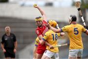 7 June 2025; Shane Murtagh of Cork White in action against Johnny Grace of Tipperary Gold during the Electric Ireland Celtic Challenge Corn Michael Hogan final match between Tipperary Gold and Cork White at FBD Semple Stadium in Thurles, Tipperary. Photo by Michael P Ryan/Sportsfile