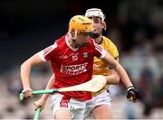 7 June 2025; Gavin O’Callaghan of Cork White in action against Cormac Kennedy of Tipperary Gold during the Electric Ireland Celtic Challenge Corn Michael Hogan final match between Tipperary Gold and Cork White at FBD Semple Stadium in Thurles, Tipperary. Photo by Michael P Ryan/Sportsfile