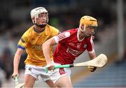 7 June 2025; Gavin O’Callaghan of Cork White in action against Cormac Kennedy of Tipperary Gold during the Electric Ireland Celtic Challenge Corn Michael Hogan final match between Tipperary Gold and Cork White at FBD Semple Stadium in Thurles, Tipperary. Photo by Michael P Ryan/Sportsfile