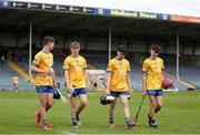7 June 2025; Clare players leave the field after the Electric Ireland Celtic Challenge Corn John Scott final match between Clare and Dublin at FBD Semple Stadium in Thurles, Tipperary. Photo by Michael P Ryan/Sportsfile