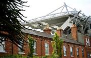 8 June 2025; A general view of Croke Park over houses on Jones' Road before the Leinster GAA Senior Hurling Championship final match between Kilkenny and Galway at Croke Park in Dublin. Photo by Ramsey Cardy/Sportsfile