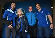 7 June 2025; Leinster players Caelan Doris and Josh van der Flier with supporters in Autograph Alley before the United Rugby Championship semi-final match between Leinster and Glasgow Warriors at the Aviva Stadium in Dublin. Photo by Seb Daly/Sportsfile