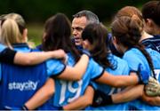 8 June 2025; Dublin manager Paul Casey talks to his players before the TG4 All-Ireland Senior Championship match between Waterford and Dublin at Dungarvan GAA Club in Dungarvan, Waterford. Photo by Seb Daly/Sportsfile