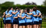 8 June 2025; Dublin players before the TG4 All-Ireland Senior Championship match between Waterford and Dublin at Dungarvan GAA Club in Dungarvan, Waterford. Photo by Seb Daly/Sportsfile