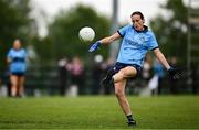8 June 2025; Hannah Tyrrell of Dublin converts a free during the TG4 All-Ireland Senior Championship match between Waterford and Dublin at Dungarvan GAA Club in Dungarvan, Waterford. Photo by Seb Daly/Sportsfile