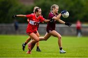 8 June 2025; Action from the LGFA All-Ireland U14 Platinum Final match between Cork and Galway at Nenagh Éire Óg GAA Club in Nenagh, Tipperary. Photo by Tyler Miller/Sportsfile