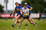 8 June 2025; Action during the LGFA All-Ireland U14 Silver Final match between Tipperary and Cavan at Coralstown/Kinnegad GAA in Westmeath. Photo by Ben McShane/Sportsfile