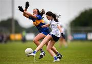 8 June 2025; Action during the LGFA All-Ireland U14 Silver Final match between Tipperary and Cavan at Coralstown/Kinnegad GAA in Westmeath. Photo by Ben McShane/Sportsfile