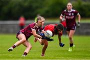 8 June 2025; Action from the LGFA All-Ireland U14 Platinum Final match between Cork and Galway at Nenagh Éire Óg GAA Club in Nenagh, Tipperary. Photo by Tyler Miller/Sportsfile