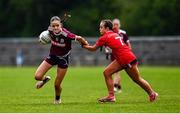 8 June 2025; Action from the LGFA All-Ireland U14 Platinum Final match between Cork and Galway at Nenagh Éire Óg GAA Club in Nenagh, Tipperary. Photo by Tyler Miller/Sportsfile