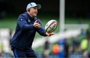 7 June 2025; Leinster elite player development officer Aaron Dundon before the United Rugby Championship semi-final match between Leinster and Glasgow Warriors at the Aviva Stadium in Dublin. Photo by Brendan Moran/Sportsfile