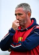 8 June 2025; Cork manager Ioannis O'Connell during the LGFA All-Ireland U14 Platinum Final match between Cork and Galway at Nenagh Éire Óg GAA Club in Nenagh, Tipperary. Photo by Tyler Miller/Sportsfile