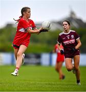 8 June 2025; Action from the LGFA All-Ireland U14 Platinum Final match between Cork and Galway at Nenagh Éire Óg GAA Club in Nenagh, Tipperary. Photo by Tyler Miller/Sportsfile