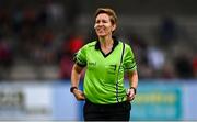 8 June 2025; Referee Angela Gallagher during the LGFA All-Ireland U14 Platinum Final match between Cork and Galway at Nenagh Éire Óg GAA Club in Nenagh, Tipperary. Photo by Tyler Miller/Sportsfile