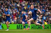 7 June 2025; Jamie Osborne of Leinster during the United Rugby Championship semi-final match between Leinster and Glasgow Warriors at the Aviva Stadium in Dublin. Photo by Brendan Moran/Sportsfile