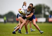 8 June 2025; Action during the LGFA All-Ireland U14 Silver Final match between Tipperary and Cavan at Coralstown/Kinnegad GAA in Westmeath. Photo by Ben McShane/Sportsfile
