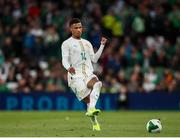 6 June 2025; Ismail Jakobs of Senegal during the international friendly match between Republic of Ireland and Senegal at the Aviva Stadium in Dublin. Photo by Michael P Ryan/Sportsfile