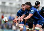 7 June 2025; Joe McCarthy of Leinster during the United Rugby Championship semi-final match between Leinster and Glasgow Warriors at the Aviva Stadium in Dublin. Photo by Brendan Moran/Sportsfile