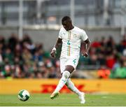 6 June 2025; Abdoulaye Seck of Senegal during the international friendly match between Republic of Ireland and Senegal at the Aviva Stadium in Dublin. Photo by Michael P Ryan/Sportsfile