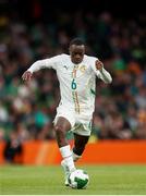 6 June 2025; Habib Diarra of Senegal during the international friendly match between Republic of Ireland and Senegal at the Aviva Stadium in Dublin. Photo by Michael P Ryan/Sportsfile