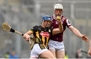 8 June 2025; Stephen Donnelly of Kilkenny in action against John Fleming of Galway during the Leinster GAA Senior Hurling Championship final match between Kilkenny and Galway at Croke Park in Dublin. Photo by Ramsey Cardy/Sportsfile