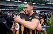 8 June 2025; Tommy Walsh of Kilkenny celebrates after the Leinster GAA Senior Hurling Championship final match between Kilkenny and Galway at Croke Park in Dublin. Photo by Ramsey Cardy/Sportsfile