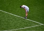 8 June 2025; Galway goalkeeper Darragh Walsh reacts after Kilkenny's third goal during the Leinster GAA Senior Hurling Championship final match between Kilkenny and Galway at Croke Park in Dublin. Photo by Piaras Ó Mídheach/Sportsfile