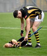 8 June 2025; TJ Reid of Kilkenny with his daughter Harper after the Leinster GAA Senior Hurling Championship final match between Kilkenny and Galway at Croke Park in Dublin. Photo by Ramsey Cardy/Sportsfile