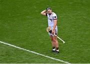 8 June 2025; Galway goalkeeper Darragh Walsh after his side's defeat in the Leinster GAA Senior Hurling Championship final match between Kilkenny and Galway at Croke Park in Dublin. Photo by Piaras Ó Mídheach/Sportsfile