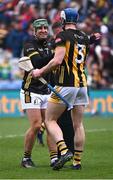 8 June 2025; Kilkenny goalkeeper Eoin Murphy and Huw Lawlor celebrate after the Leinster GAA Senior Hurling Championship final match between Kilkenny and Galway at Croke Park in Dublin. Photo by Ray McManus/Sportsfile