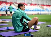 9 June 2025; Kasey McAteer during a Republic of Ireland training session at the Stade de Luxembourg in Luxembourg. Photo by Stephen McCarthy/Sportsfile