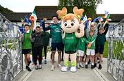 9 June 2025; Dare to Believe ambassador Daire Lynch at Lisronagh National School, Clonmel, as part of the Dare to Believe programme to inspire the next generation, sponsored by Allianz. Photo by David Fitzgerald/Sportsfile