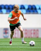 9 June 2025; Liam Scales during a Republic of Ireland training session at the Stade de Luxembourg in Luxembourg. Photo by Stephen McCarthy/Sportsfile